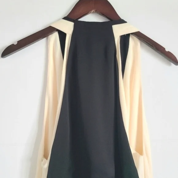 Valentino Two-Tone Ruched Waist Gown, Ivory | Black, Size 6, NWT - Picture 9 of 16